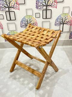 Wooden Folding Stool