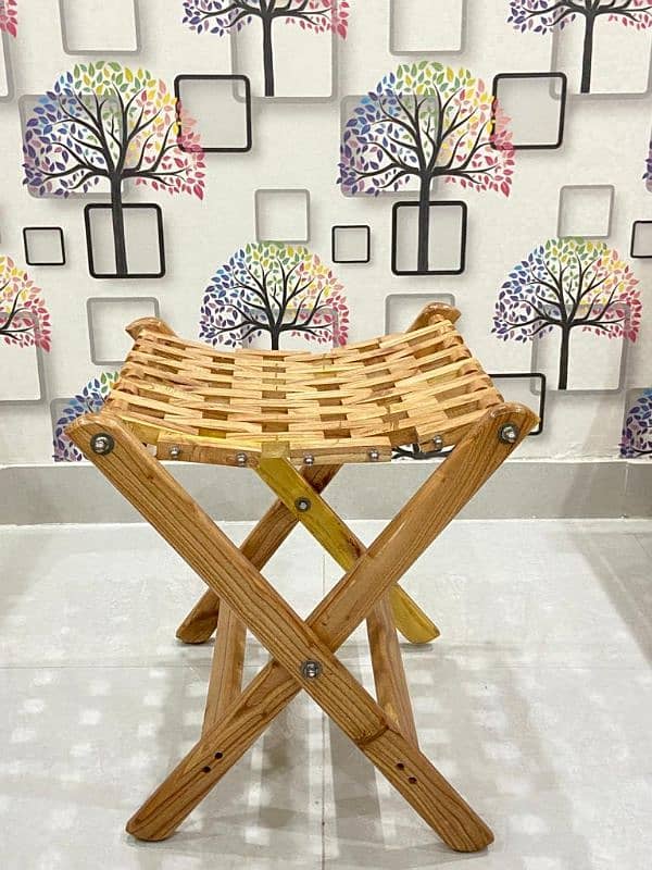 Wooden Folding Stool 1