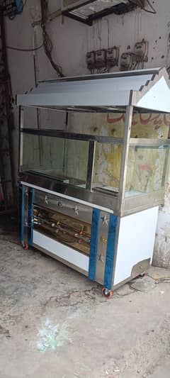 Shawarma counter 5 feet stainless Steel 0