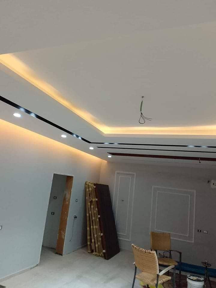 False Ceiling,Gypsum Board,3D Wallpaper,Vinyle Wood Floor,Pvc,Blinds 17