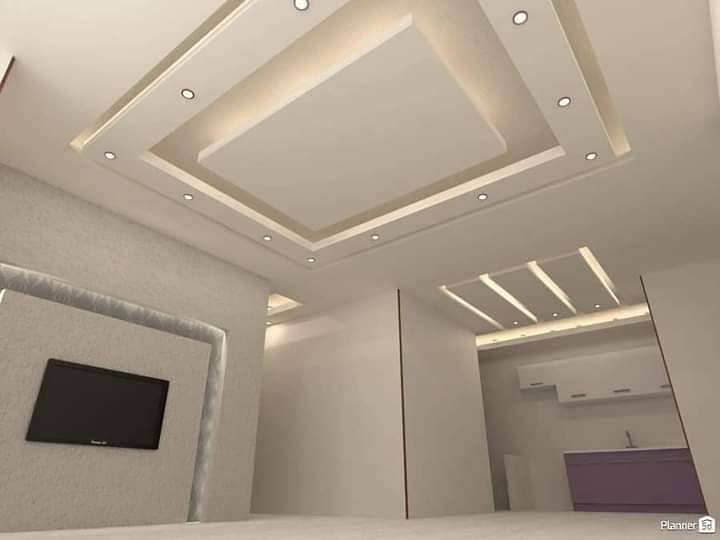 False Ceiling,Gypsum Board,3D Wallpaper,Vinyle Wood Floor,Pvc,Blinds 19