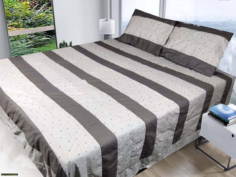 3 piece cotton patchwork double bed sheet 8