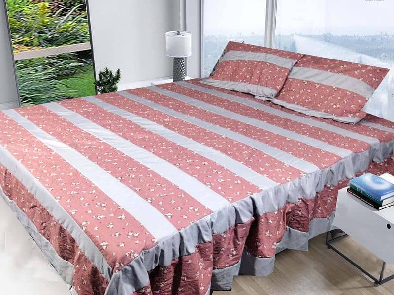 3 piece cotton patchwork double bed sheet 10