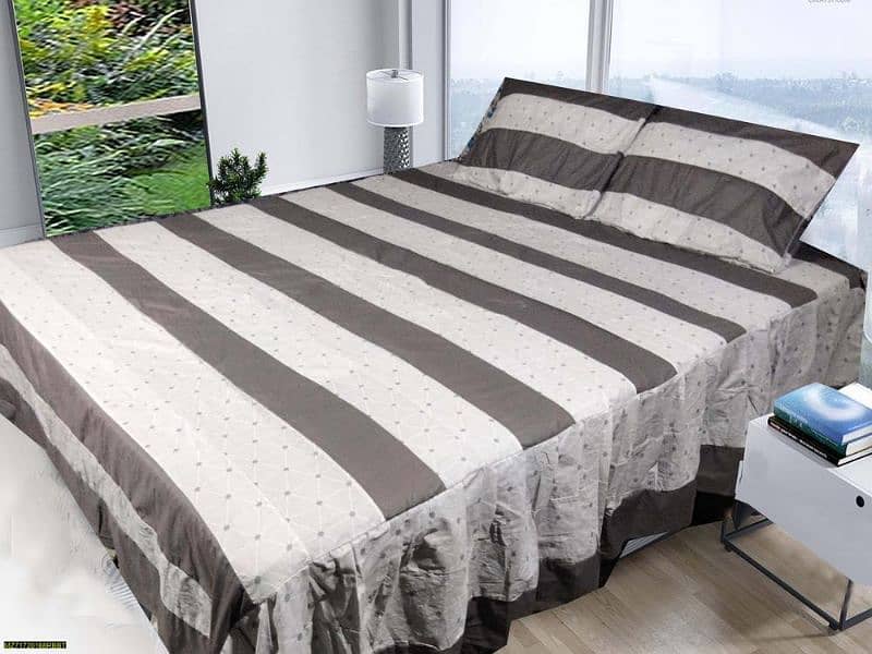 3 piece cotton patchwork double bed sheet 11