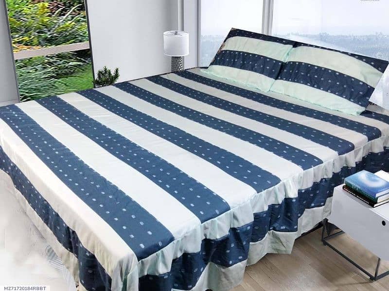 3 piece cotton patchwork double bed sheet 12