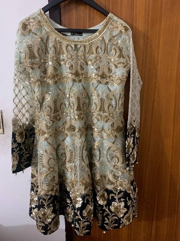 (Nisar Saeed) – Lightly Worn Frock & Dupatta 3