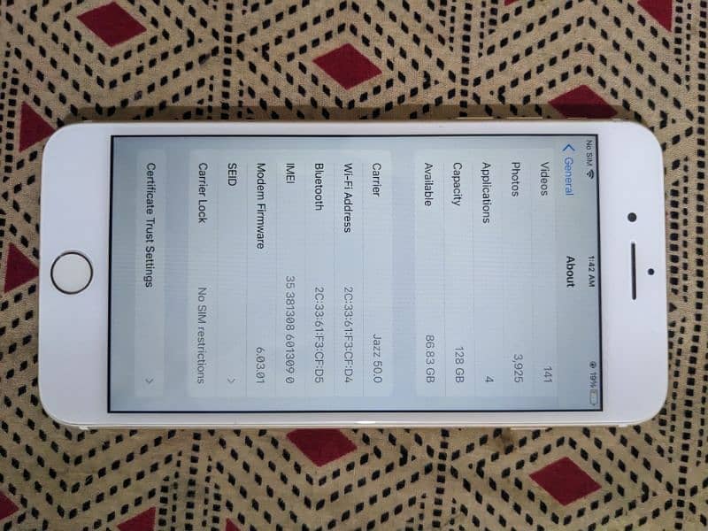 iPhone 7 plus 128gb PTA 1