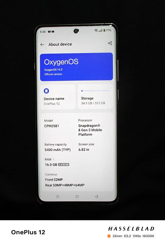 OnePlus 12  16gb 512gb 1