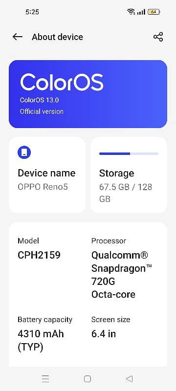 Oppo Reno 5 with box 11