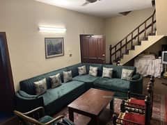 L Shaped Sofa Set Corner 7 Seat's Cushions