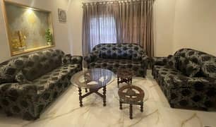 Sofa set with cushions