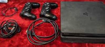 Playstation 4 PS4 Slim 500GB Complete Box 2 Original Controllers