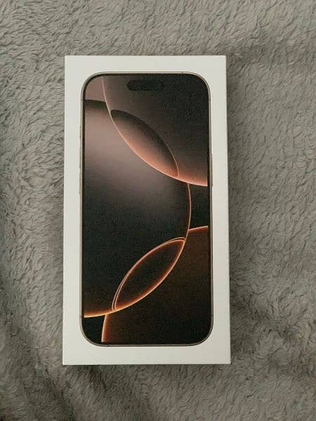 iPhone 16 pro 128gb box pack. 1