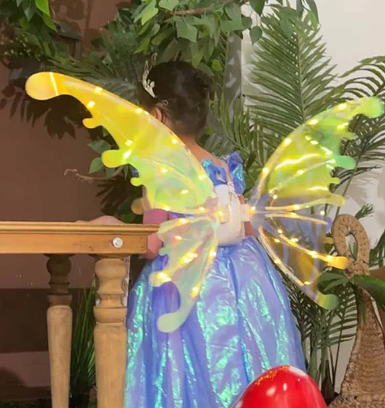 Glowing Fairy Angel Wings - Electric Moving Butterfly Wings with Music 8