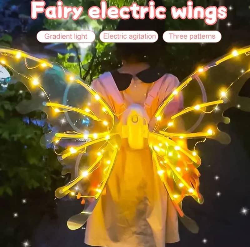 Glowing Fairy Angel Wings - Electric Moving Butterfly Wings with Music 9