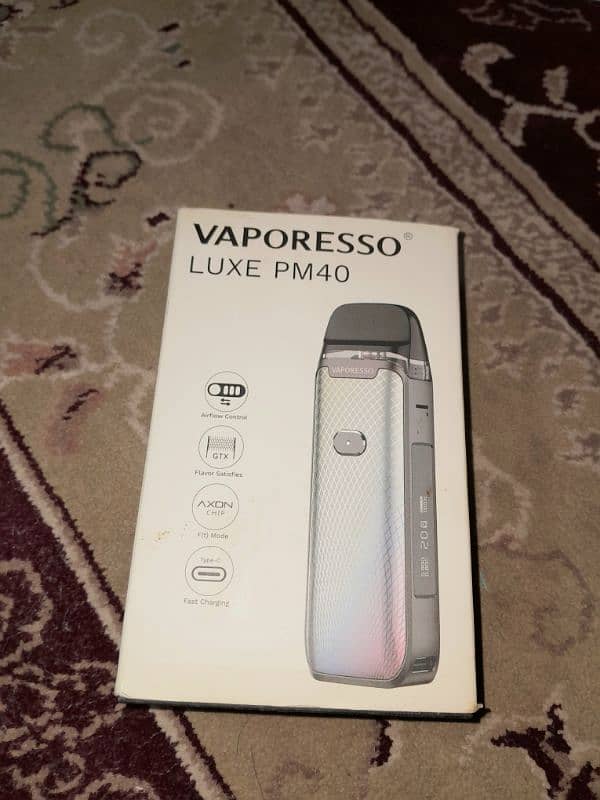 Vaporesso luxe pm pod hai bilkul box pack dubai se gift aya hai 0