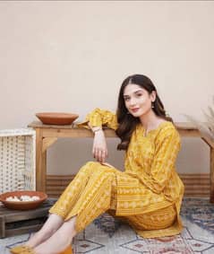 2 | pcs |women's| Linen | Chunri | suit