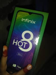 Infinix hot 8 lite with box And new condition