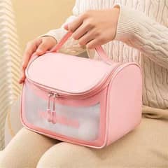 cosmetics transparent waterproof bag.