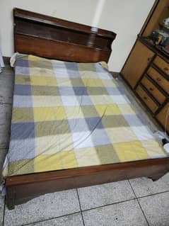 Double bed set with drawer