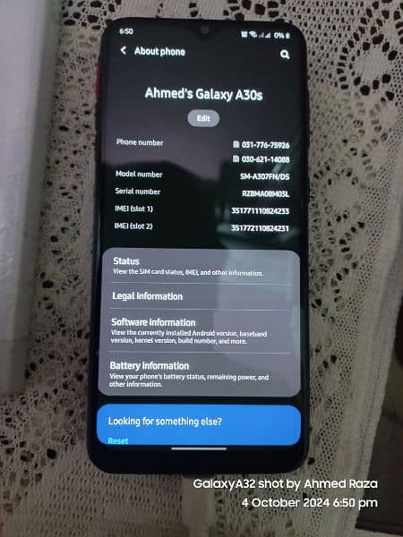 Samsung Galaxy A30s 4/128 dual Sim Official PTA Approved 3