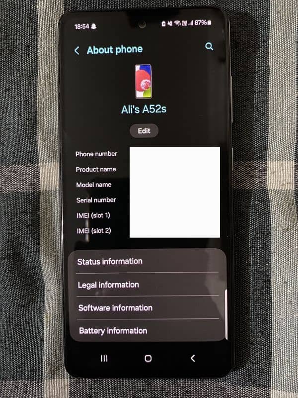 Selling: Samsung Galaxy A52S 5G 6