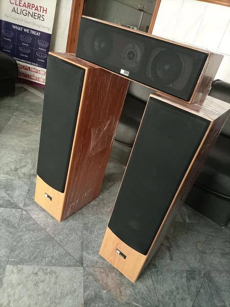 Pure Acoustic Tower and center  woofer speakers 2