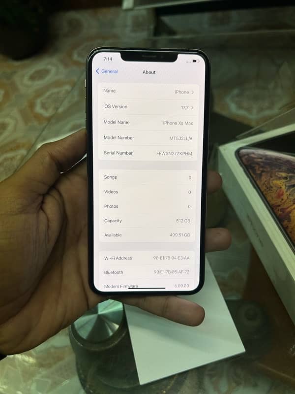 IPHONE XS MAX 512 GB PTA APPROVED 5