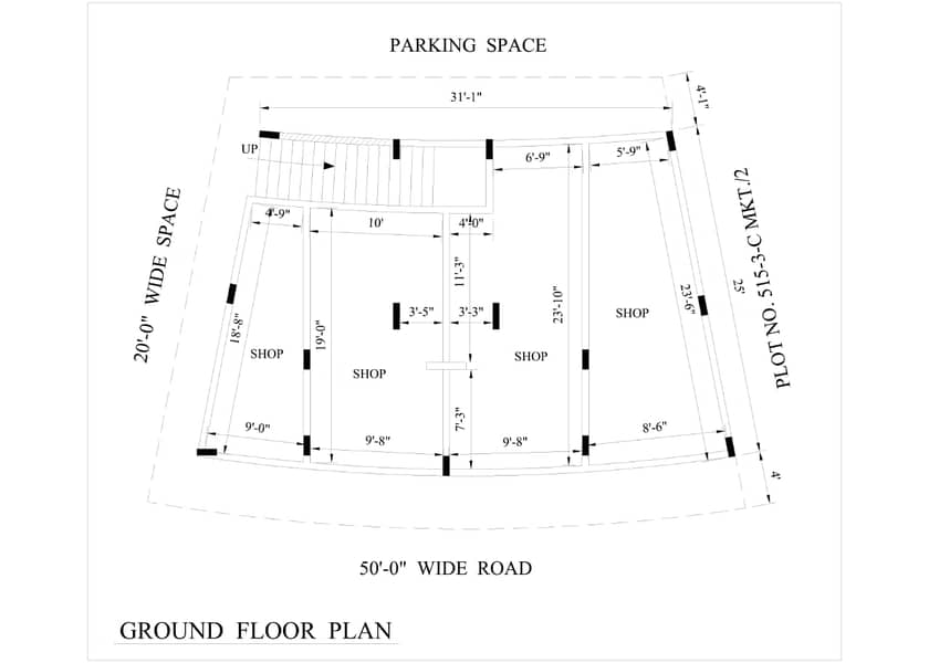 4 shop in total ground floor prr hai with shatter 10