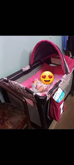 baby cot with mattress