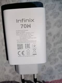 70W infinix Note 40 Pro Box Pulled Charger 100% original