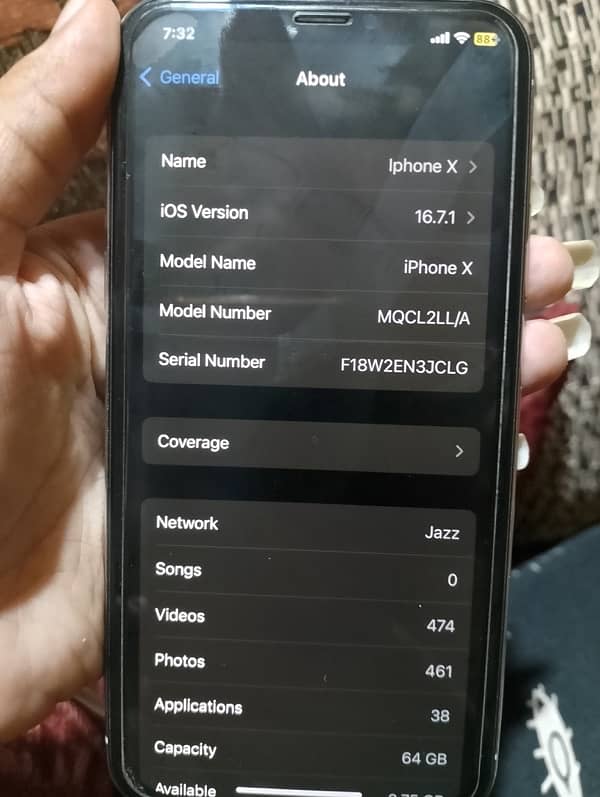 Iphone X 64 GB SIM WORKING Excellent condition 5