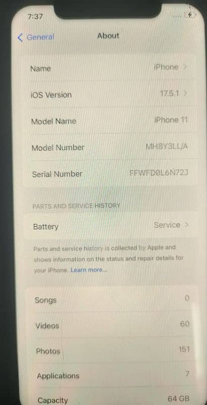 iPhone 11 jv 64GB non PTA 1