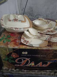 80 pcs dinner set melamine new box pack