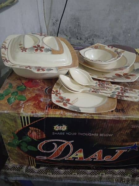 80 pcs dinner set melamine new box pack 0