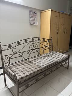 selling this three seater iron rod sofa , 3 months used 0