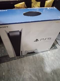 PS5 Disk Edition with box and game