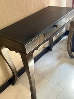 console table with mirror