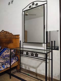 Dressing Mirror with Iron Frame