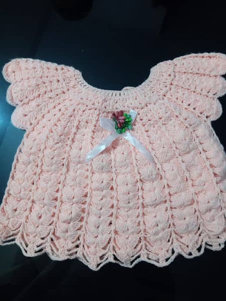 Baby crochet frocks caps available low prices 1