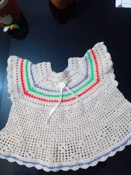 Baby crochet frocks caps available low prices 2