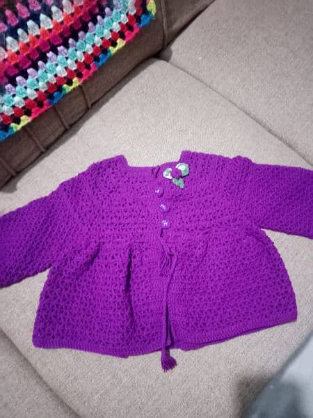 Baby crochet frocks caps available low prices 5