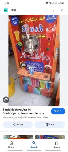 Cone ice cream machine, Slush machine and counter for sale