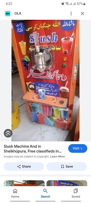 Cone ice cream machine, Slush machine and counter for sale 0