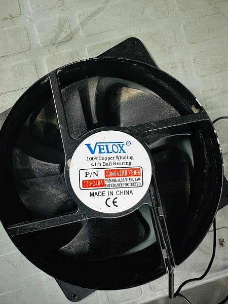 Velox 220V 100% pure Copper Wire Metal Exhaust Panel Fan/Cooling Fan. 2