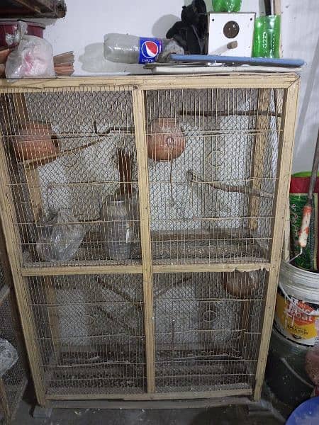 Wooden Cage For Birds wooden 0