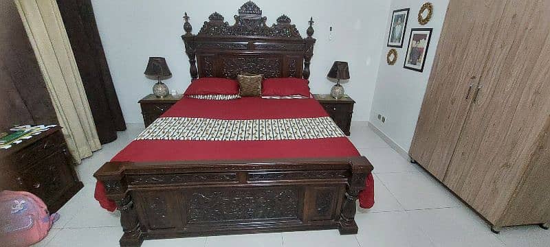 pure  wooden bed set 1