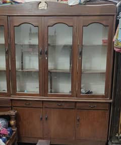 4 Door Wooden Show Case n Dressing Table