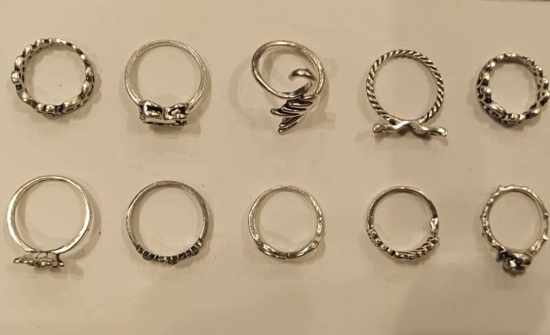 Set of 10 rings 2