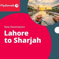 Lahore to Sharjah Return Ticket – Urgent Sale (FlyJinnah)